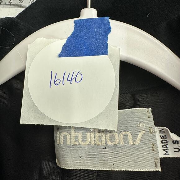 Intuitions Womens Vintage Wool Blazer Size 8 Classic Minimalist Academia Capsule - Picture 8 of 8